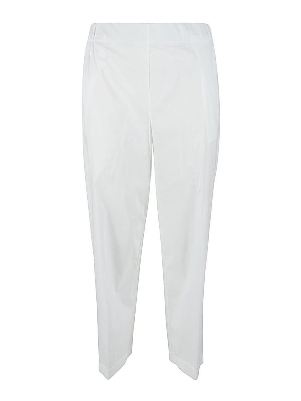 Straight Leg Jeans Liviana Conti Cotton Blend Cropped Trousers