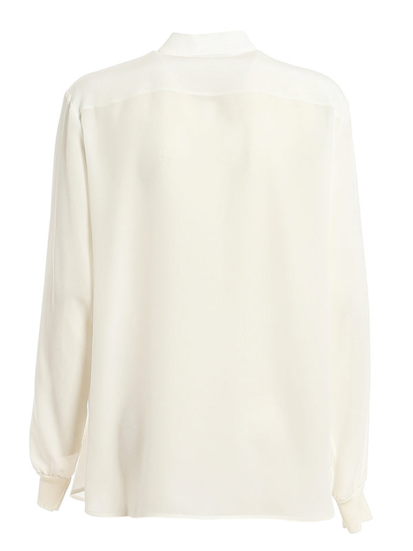 Blouses Givenchy Pussy Bow Silk Blouse BW60FG12EH130 Thebs