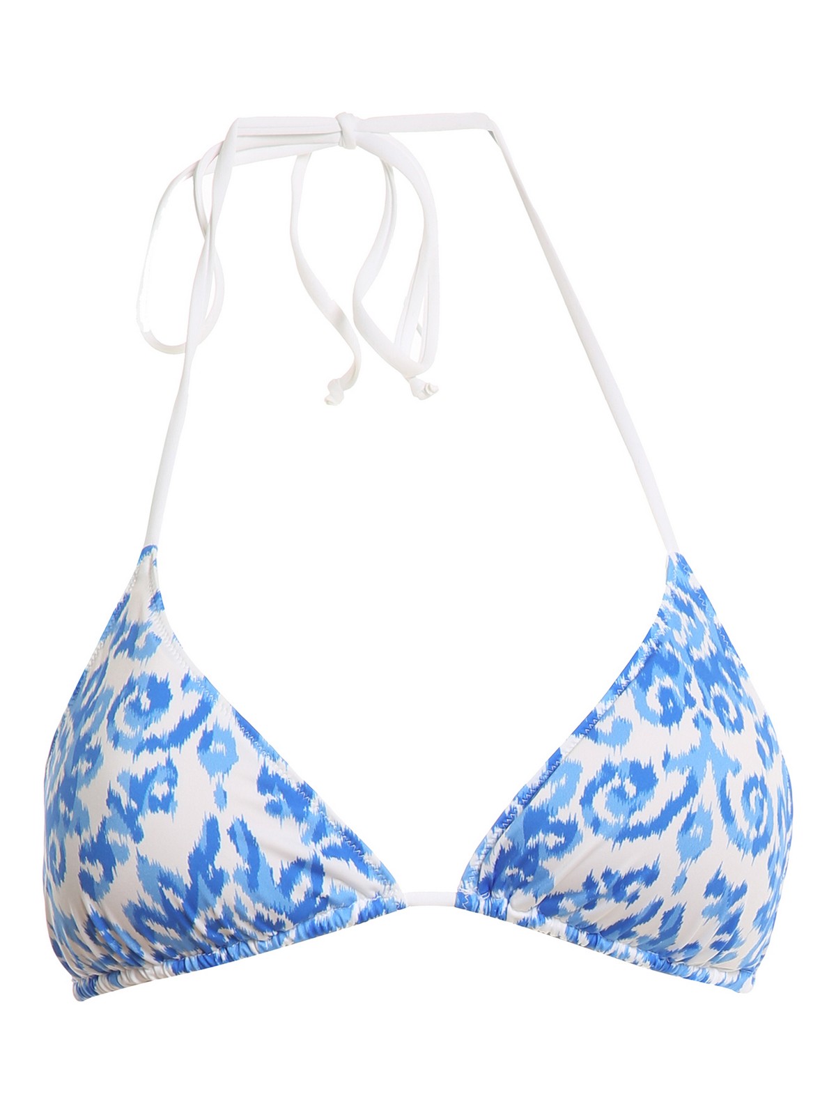 Bikinis Mc2 Saint Barth Patterned Bikini Triangle Top LEAHIKATBLUR17