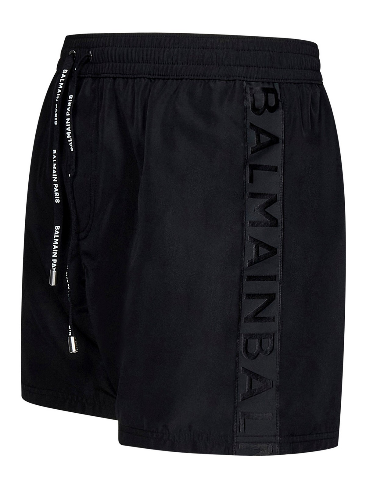 Swim Shorts Swimming Trunks Balmain Elasticated Waistband Logo Swim