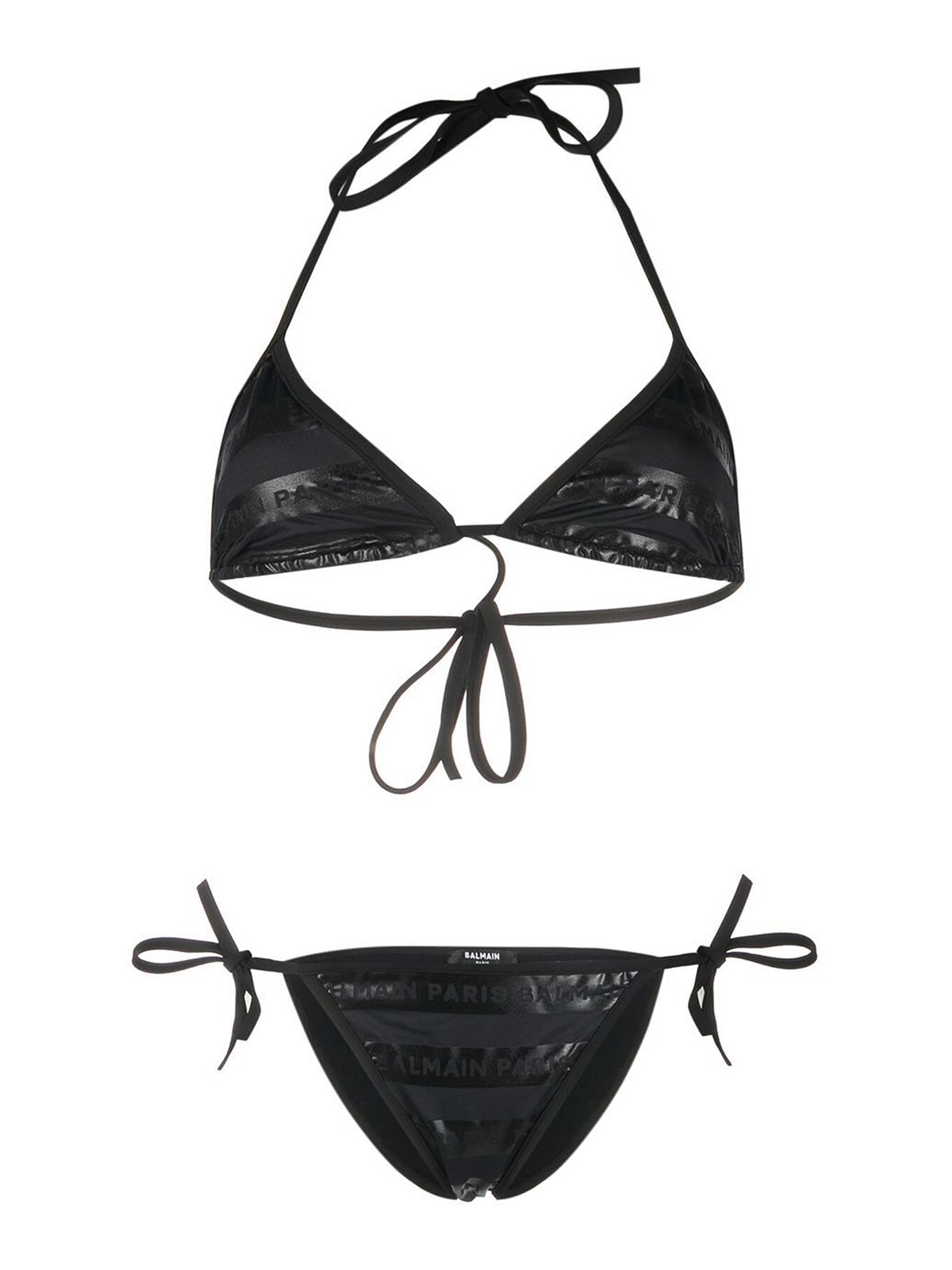 Bikinis Balmain Logo Print Bikini Bkb Shop Online At Thebs