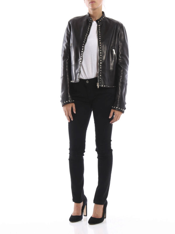 04.Rockstud Untitled leather jacket shop online: VALENTINO