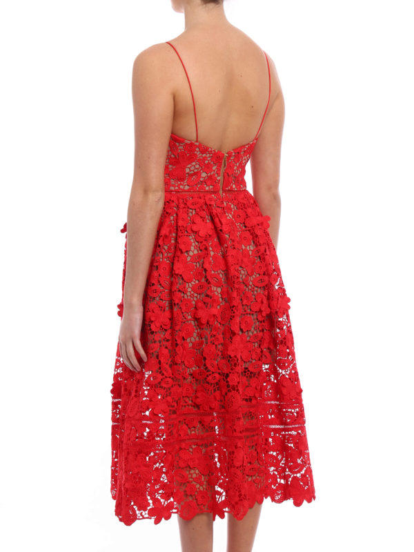 Cocktailkleid - Rot shop online: Self Portrait