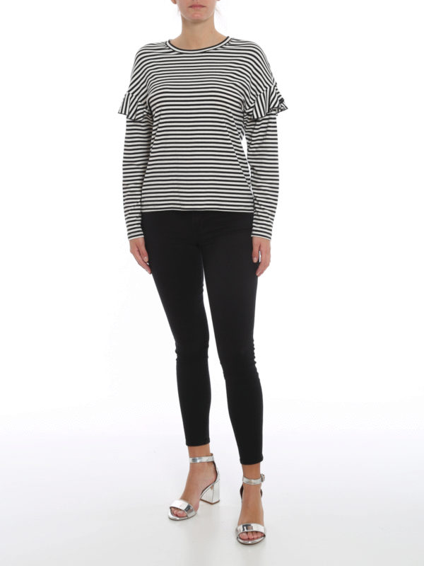 7 FOR ALL MANKIND: skinny jeans online - The Skinny Crop Bair Rinsed jeans