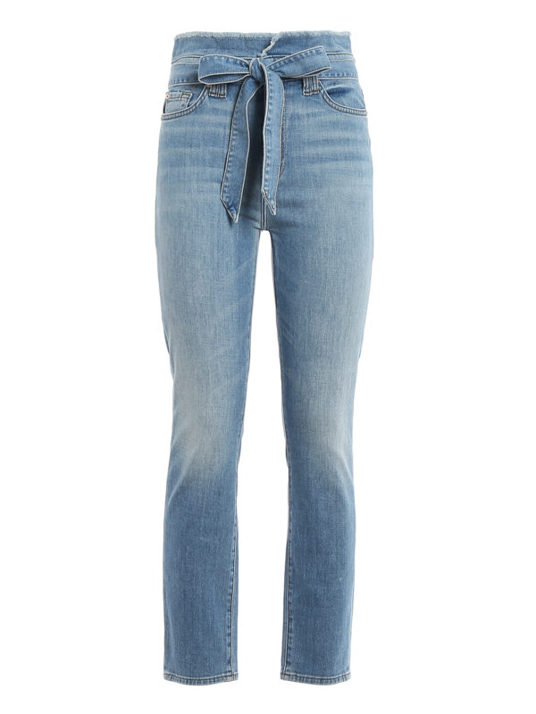 7 FOR ALL MANKIND: Jeans Rectos - Vaqueros Rectos - Paperbag