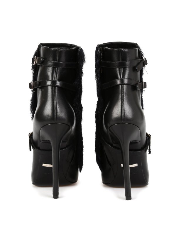 iKRIX ROBERTO CAVALLI: tronchetti - Tronchetto con borchie e pelliccia