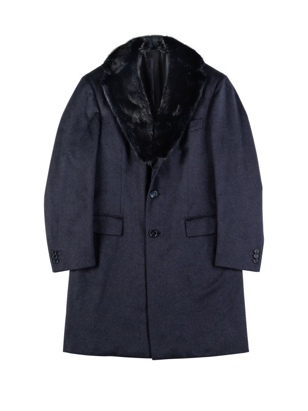 BRIONI: knee length coats - Serio Fur Coat
