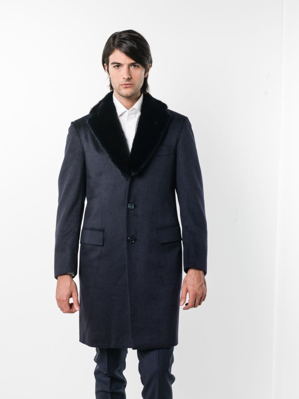 BRIONI: knee length coats online - Serio Fur Coat