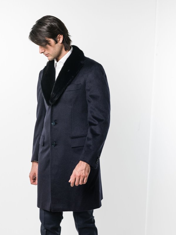 iKRIX BRIONI: knee length coats - Serio Fur Coat