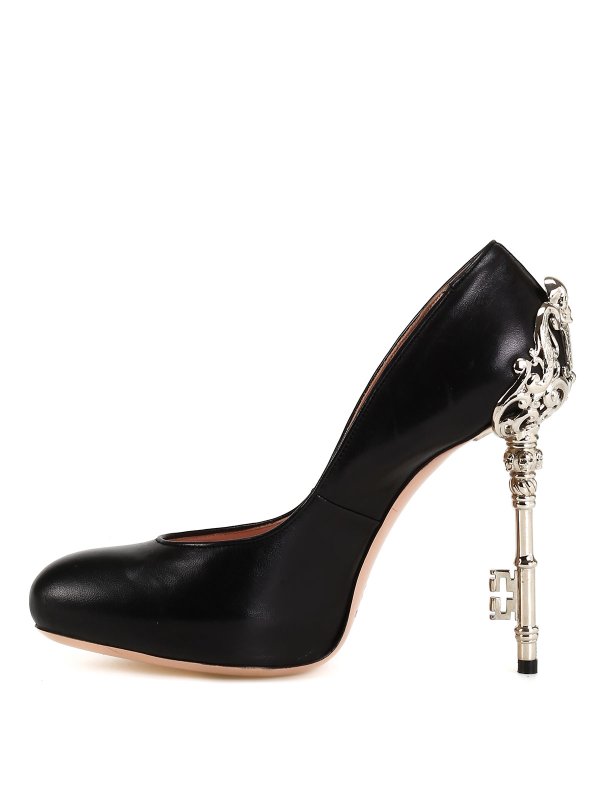 iKRIX JOHN RICHMOND: court shoes - Leather court shoes with key shaped heel
