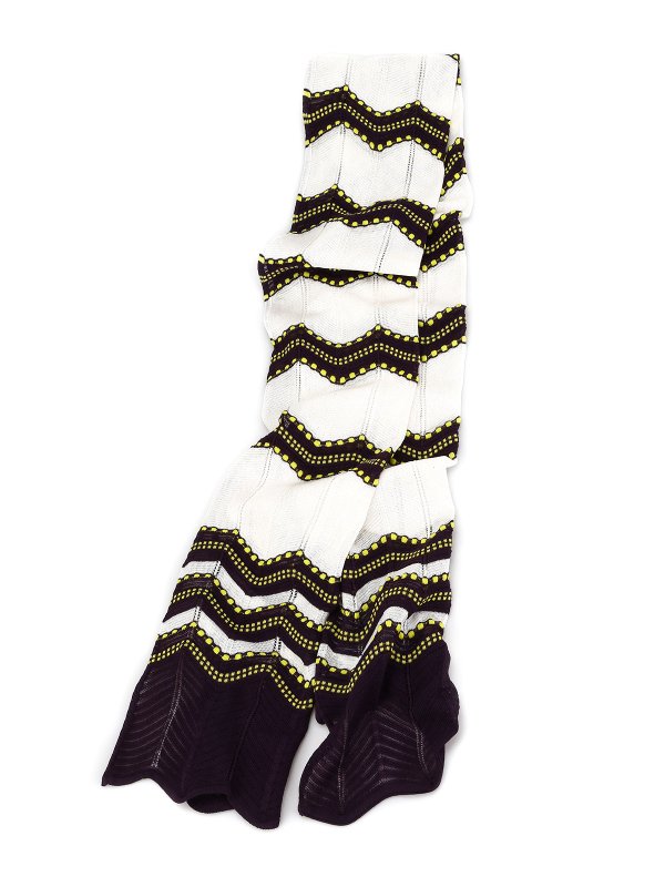 M MISSONI: Stoles & Shawls online - Multicolor zigzag scarf