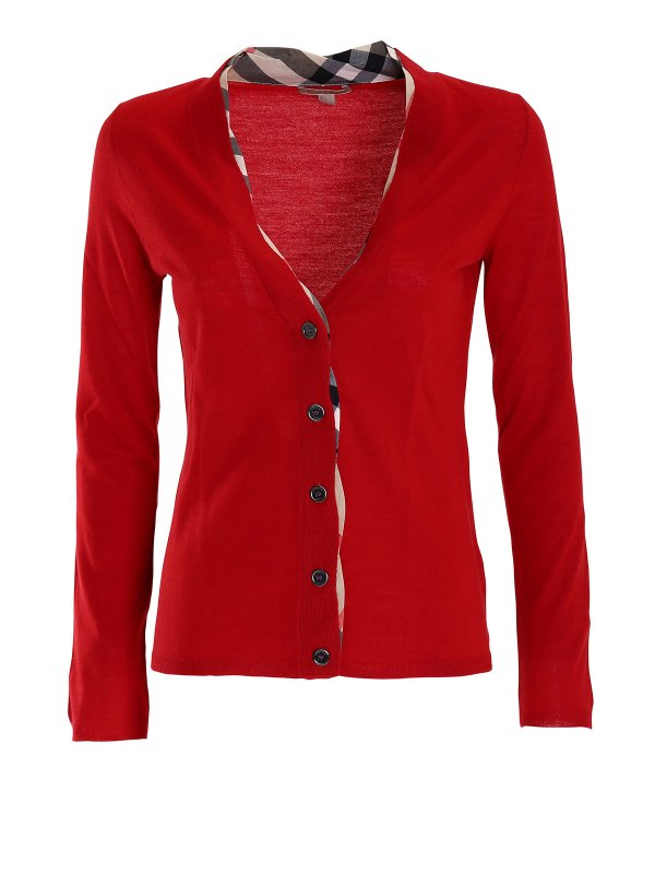 BURBERRY: cardigans - Merino wool cardigan