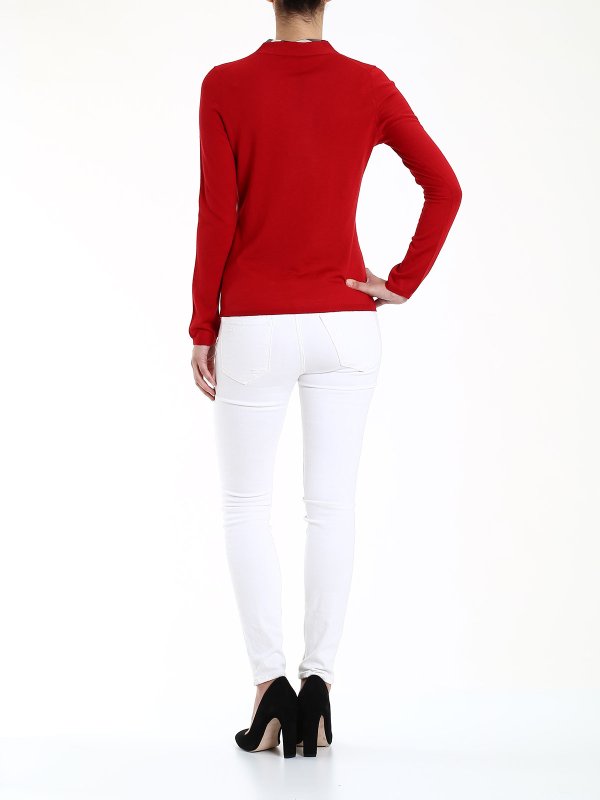 Merino wool cardigan shop online: BURBERRY