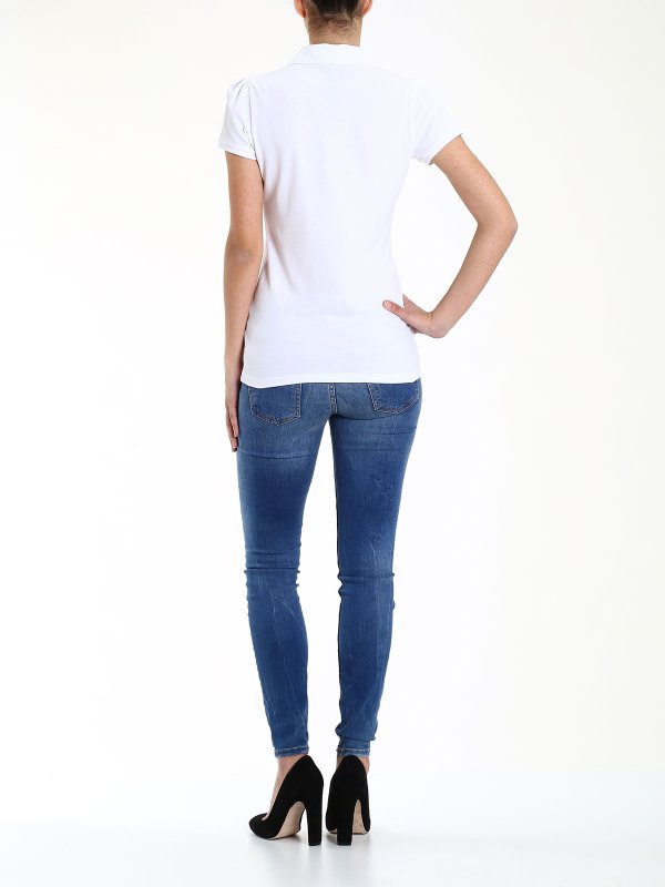 Poloshirt Fur Damen - Weiß shop online: BURBERRY