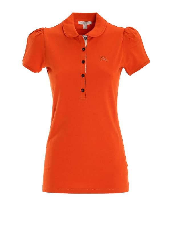 BURBERRY: polo shirts - Check placket polo shirt