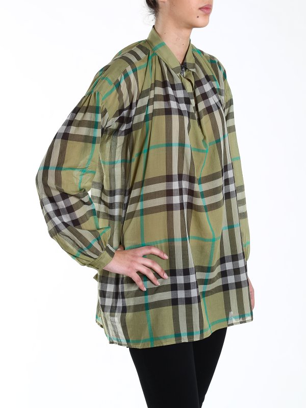 BURBERRY buy online Check Cotton Tunic