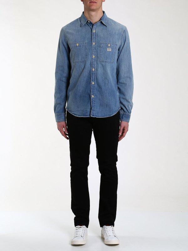 RALPH LAUREN: shirts online - Denim shirt