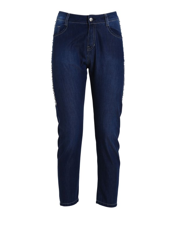 BLUMARINE: jeans dritti, a sigaretta - Jeans con 