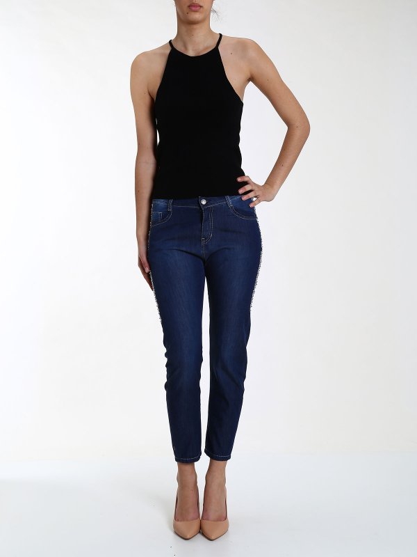 BLUMARINE: jeans dritti, a sigaretta online - Jeans con 