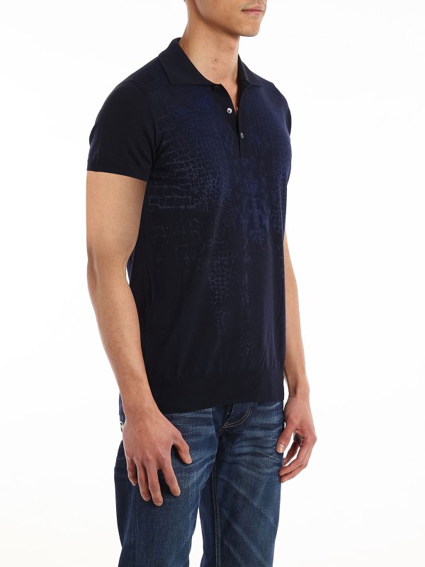 ROBERTO CAVALLI buy online Snake print polo