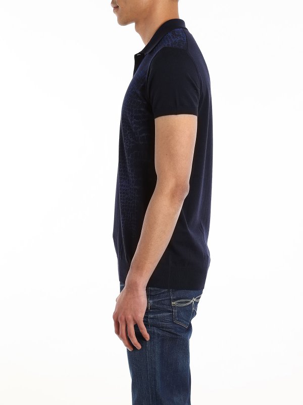 iKRIX ROBERTO CAVALLI: Snake print polo
