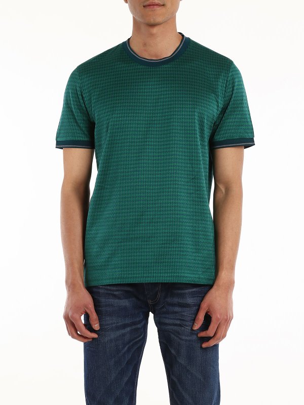 iKRIX BRIONI: t-shirts - Houndstooth T-shirt