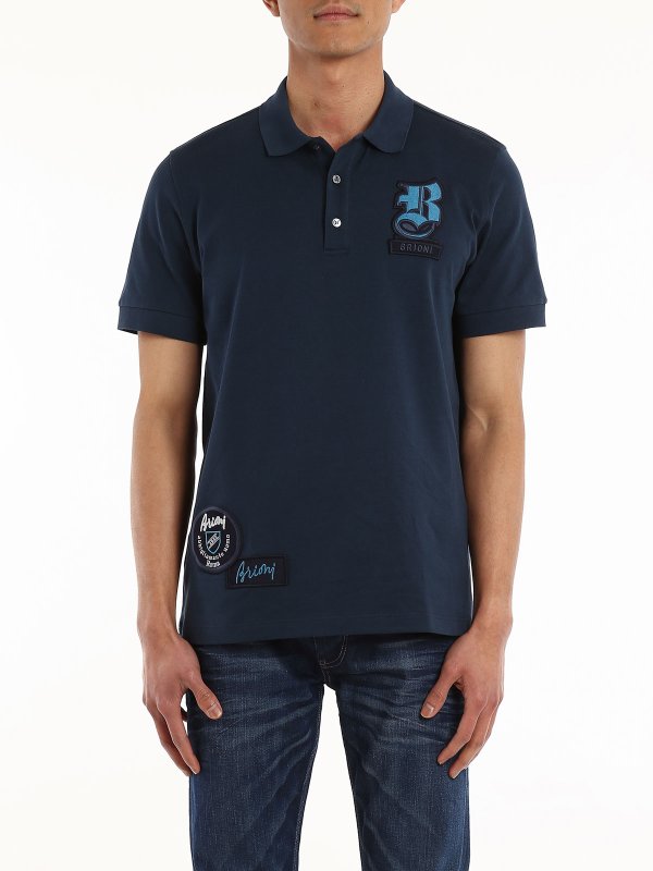 iKRIX BRIONI: polo shirts - Logo patch polo