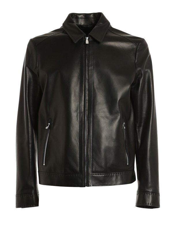 CORNELIANI: leather jacket - Leather jacket