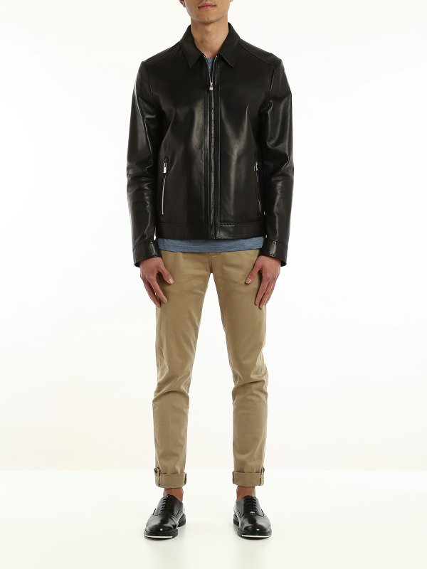 CORNELIANI: leather jacket online - Leather jacket