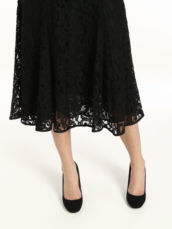 Knielange und Midi Röcke shop online Spitzenrock