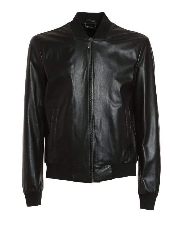 VERSACE: giacche in pelle - Giubbotto pelle