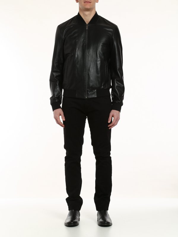 VERSACE: giacche in pelle online - Giubbotto pelle