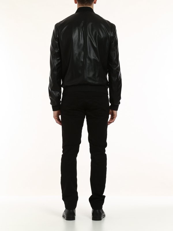 Giubbotto pelle shop online: VERSACE