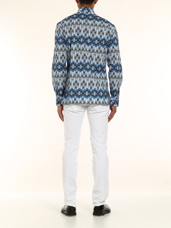 ストレートジーンズ メンズ - 白 shop online: VERSACE