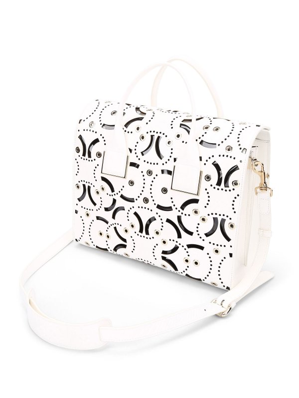 Borsa trafori al laser con borchie shop online: VERSACE