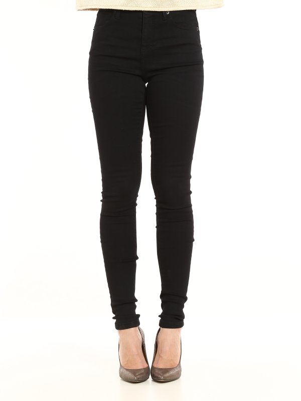 iKRIX BURBERRY: Jeans pitillos - Vaqueros Pitillos Negros Para Mujer
