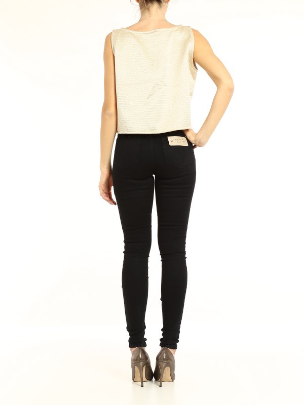 Vaqueros Pitillos Negros Para Mujer shop online: BURBERRY