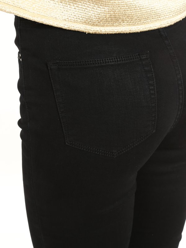 Vaqueros Pitillos Negros Para Mujer