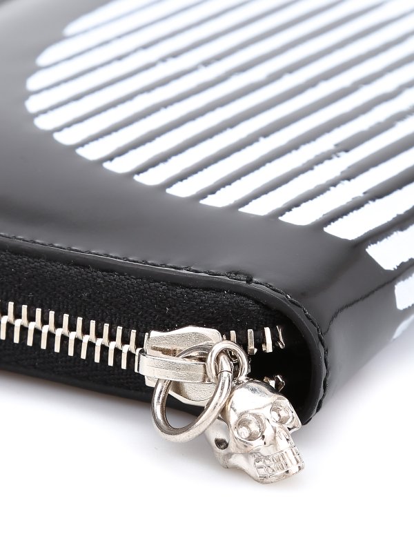 ALEXANDER MCQUEEN buy online Zip around skull wallet