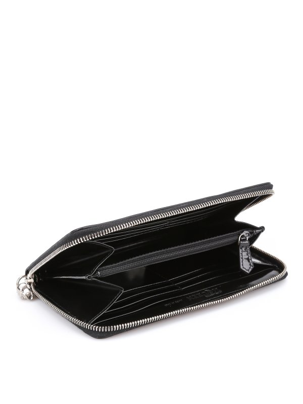 iKRIX ALEXANDER MCQUEEN: Zip around skull wallet