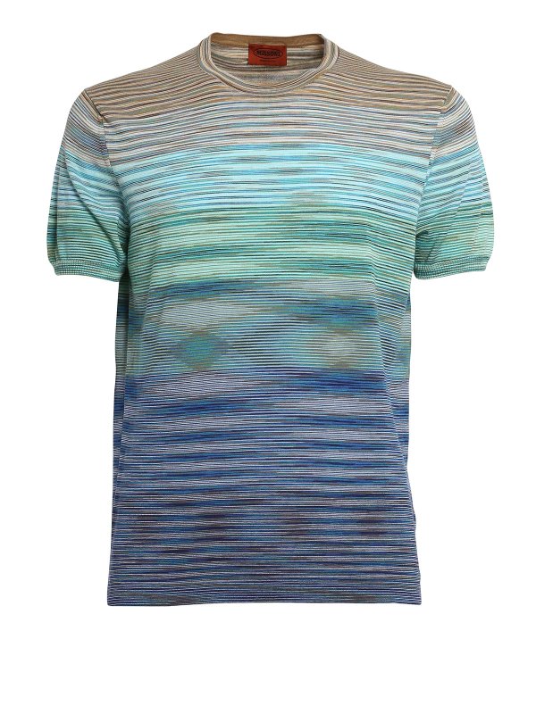 MISSONI: t-shirts - Striped stretch T-shirt