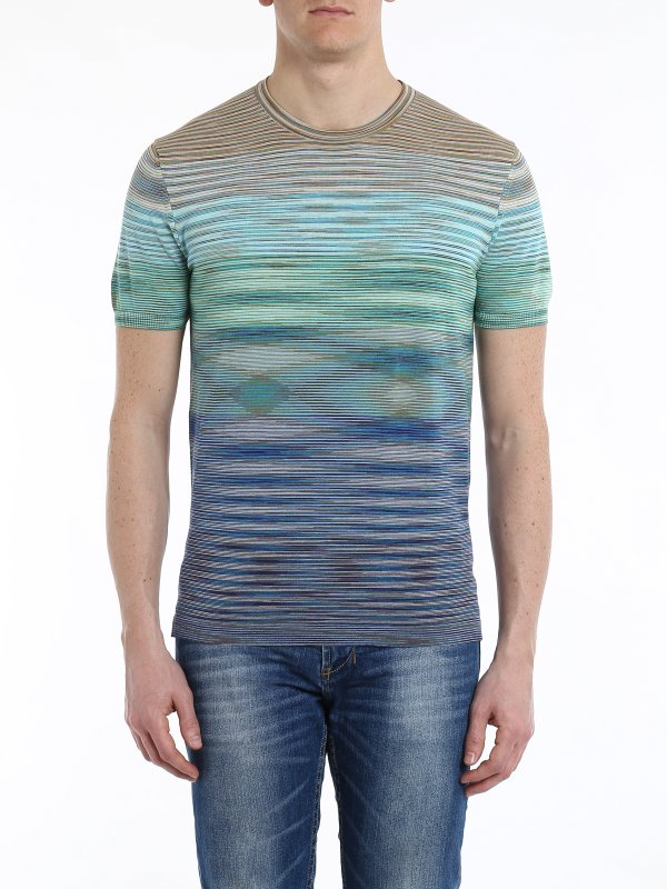 iKRIX MISSONI: t-shirts - Striped stretch T-shirt