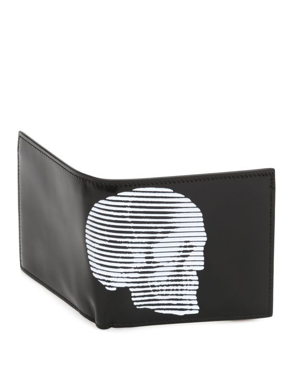 Skull wallet shop online: ALEXANDER MCQUEEN