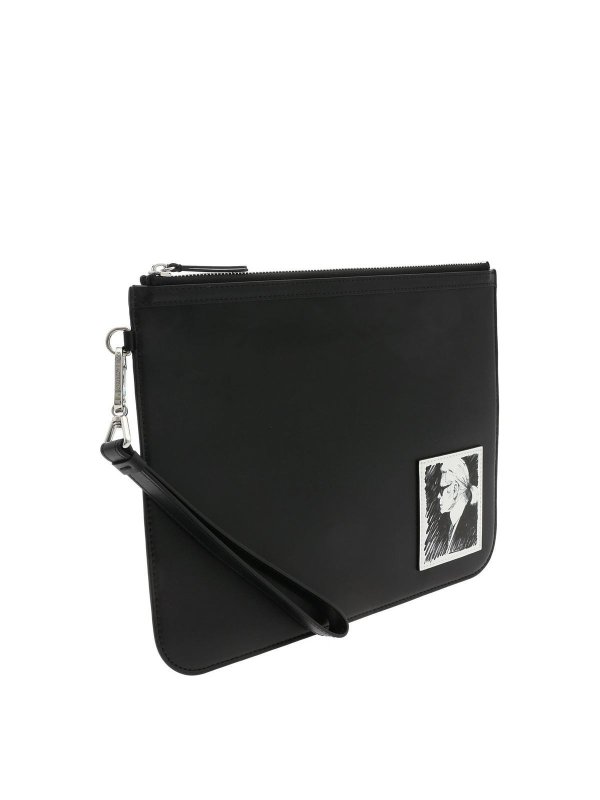 iKRIX KARL LAGERFELD: clutches - Karl Legend clutch bag in black