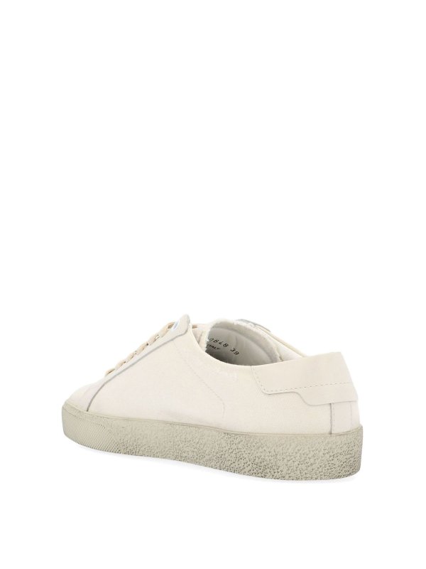 SAINT LAURENT: trainers online - Logo Signature sneakers in white