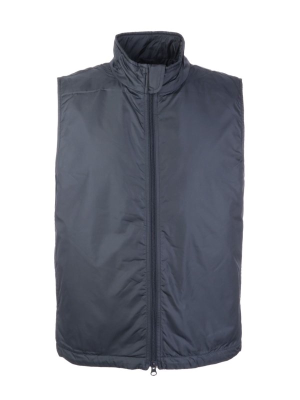 ASPESI: padded jackets - Blue Vernes padded waistcoat