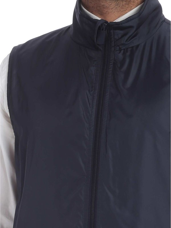ASPESI buy online Blue Vernes padded waistcoat