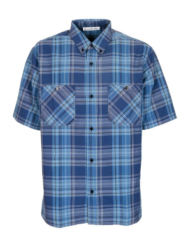 Acne Studios: Camisas - Camisa - Azul