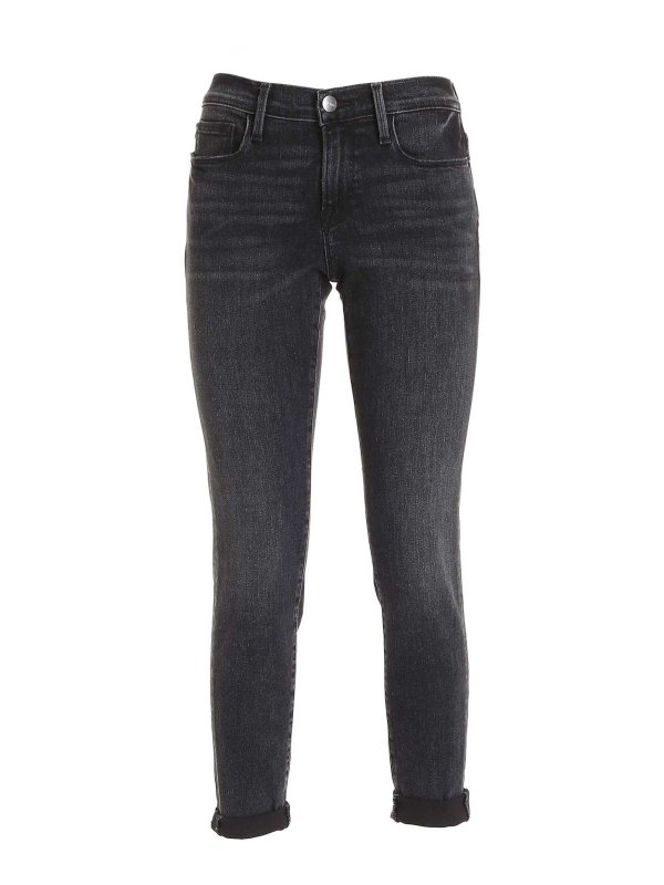 Frame Denim: Jeans pitillos - Vaqueros Pitillos - Negro