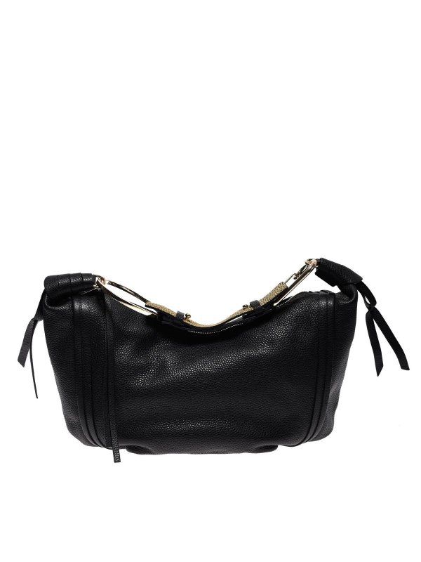 Borbonese: shoulder bags - Orbit Medium bag in black
